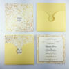 Leafy Yellow Pocket Invitation ABC 965-0
