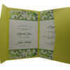 Green Botanical Pocket Invitation ABC 889 -0
