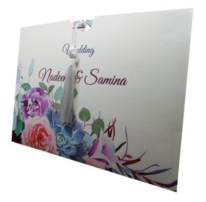 Colourful Bouquet Pocket Invitation ABC 893 -4126