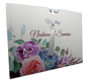 Colourful Bouquet Pocket Invitation ABC 893 -4127