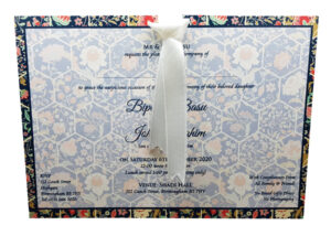 Abstract Floral Hex Invitation ABC 894-4123
