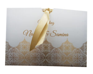 Golden Damask Pocket Invitation ABC 895 -4112
