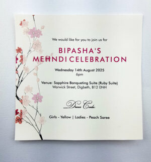 Mehndi invitation