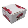 Custom square butterfly favor boxes Red rose floral printed table favour boxes