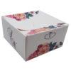 Custom square butterfly favor boxes Pink & peach floral printed table favour boxes