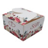 Custom square butterfly favor boxes Pink & Maroon floral printed table favour boxes