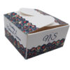 Custom square butterfly favor boxes Blue floral printed table favour boxes