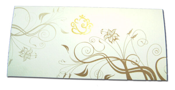 CHSP 02H Flourishing gold vines Hindu invitations-3005