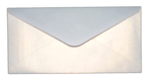 DL Ice White (PM40-17) 110mm x 220mm metallic cardstock Envelope-0