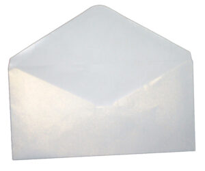 DL Ice White (PM40-17) 110mm x 220mm metallic cardstock Envelope-712