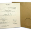 ABC 408 Rustic gold pocket invitation with a circular cut-out-0