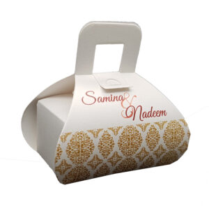 Personalised wedding favors Personalised chocolate favours Flat pack favour boxes