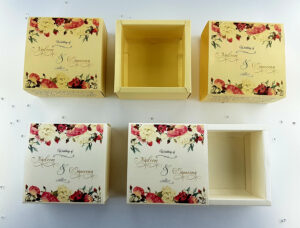Golden Floral Favour Box-0