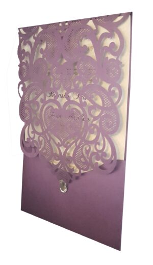 LC 1080 Royal Purple Lace Invitation-0