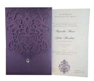 LC 1080 Royal Purple Lace Invitation-3895