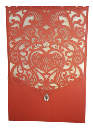 LC 1080 Royal Red Lace Invitation-3908