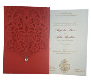 LC 1080 Royal Red Lace Invitation-3909