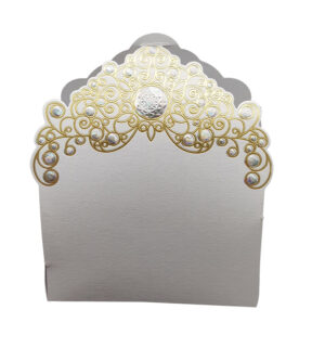 No glue Gold and white favour boxes