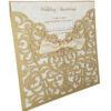 Gold swirls wedding invitation shadicards