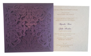 LC F001 Purple Lasercut Invitation-3935