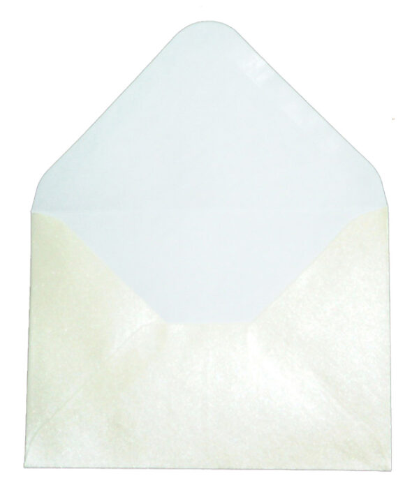 E14 Cream (PM40-18) Luxury silver pearl Envelopes-715