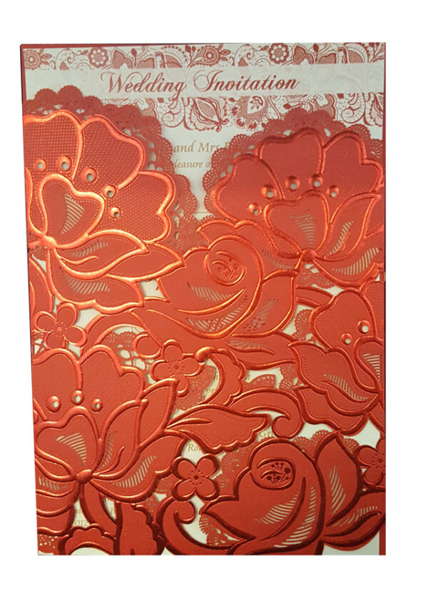 Shiny Red Rose Invitation LC 1015 -3356