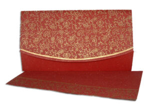 WD 8016 crimson filigree gold party fabric invitation-2786