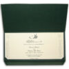 ABC 330 Green Muslim invitation with Bismillah-ir-Rahmanir-Raheem printed in Arabic in silver-0