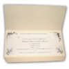 ABC 330 WI Cream with Foiled Wedding written at front of the card-0
