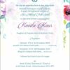 NZ 1011 Watercolour Floral Akhand Path Invitation -0