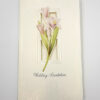 Panache 7003 Pink lilies Vintage Floral Wedding invitation card-0