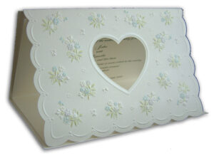 Floral letterpress invitations