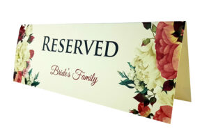 RV 104 TABLE RESERVED PLACE CARD -0