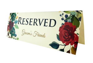 RV 105 TABLE RESERVED PLACE CARD -0