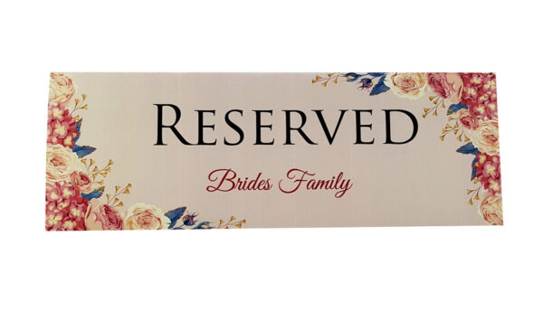 RV 106 TABLE RESERVED PLACE CARD -4848