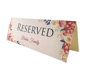 RV 106 TABLE RESERVED PLACE CARD -0