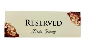 RV 107 TABLE RESERVED PLACE CARD -4852