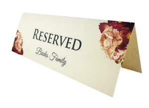 RV 107 TABLE RESERVED PLACE CARD -0