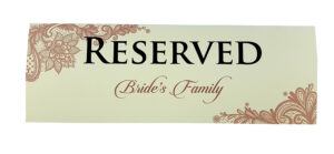 RV 108 TABLE RESERVED PLACE CARD -4849