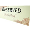 RV 108 TABLE RESERVED PLACE CARD -0