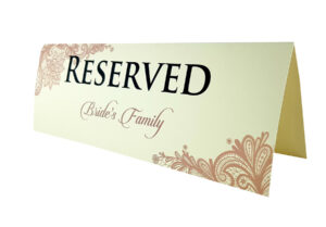 RV 108 TABLE RESERVED PLACE CARD -0