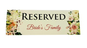 RV 110 TABLE RESERVED PLACE CARD -4855