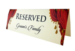 RV 111 TABLE RESERVED PLACE CARD -0