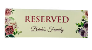 RV 112 TABLE RESERVED PLACE CARD -4860