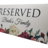 RV 102 Table Setting Reserved Card Bride's Family -0