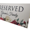 RV 102 Table Arrangement Reserved Card Groom's Family -0