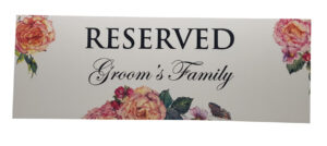 RV 201 Table Reserved Place Card Groom's Family -4433