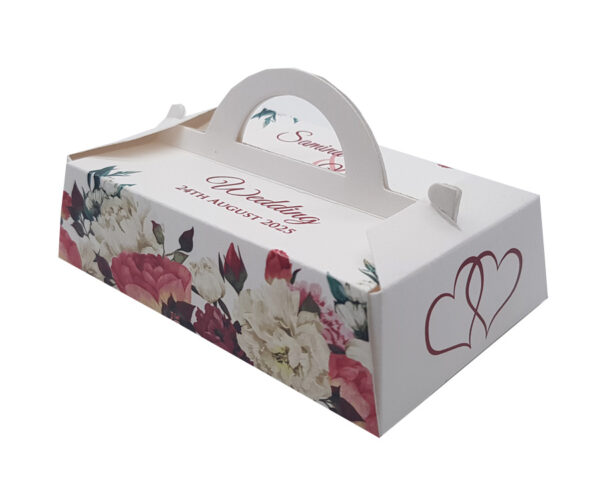 Personalised favour boxes Unusual table favours