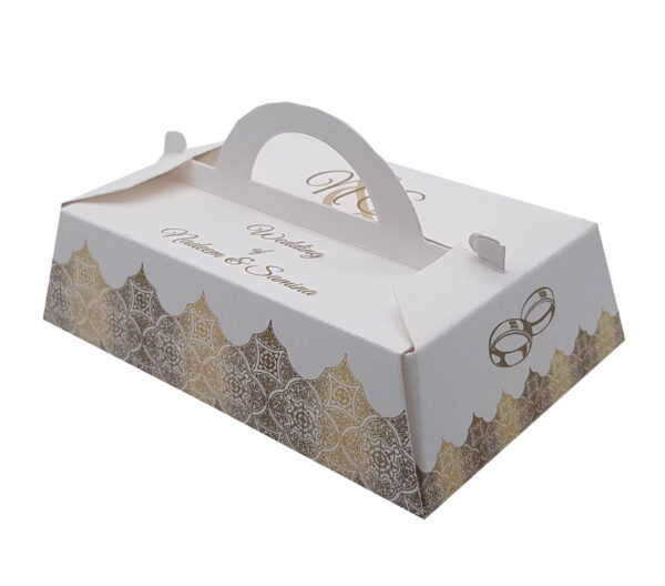 Personalised favour boxes Unusual table favours