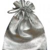 Shiny silver favour bag-0